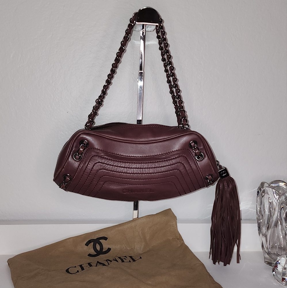Authentic Chanel Burgundy handbag